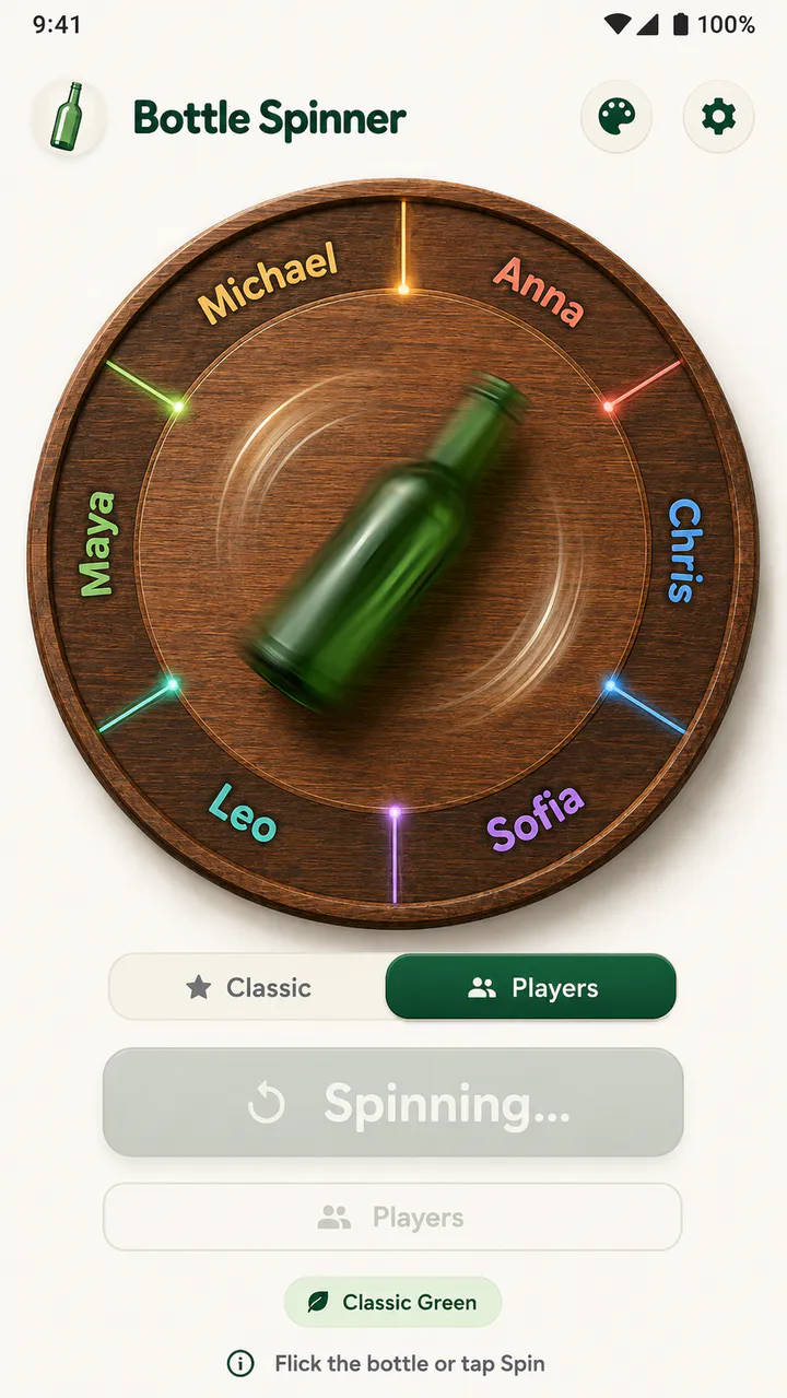 Bottlora Android interface