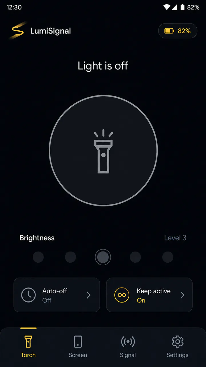 LumiSignal Android interface