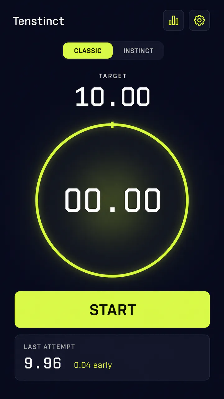 Tenstinct: Aim for exactly 10.00