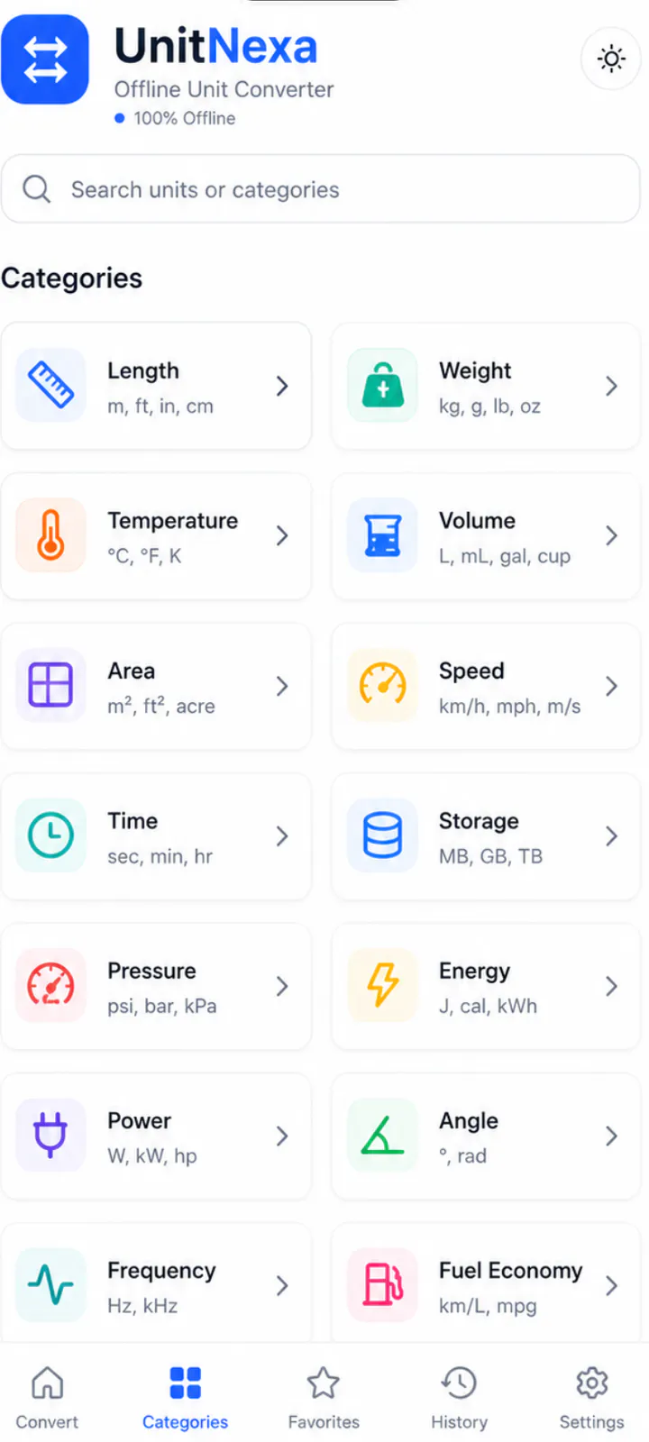 UnitNexa: Keep converting without a network