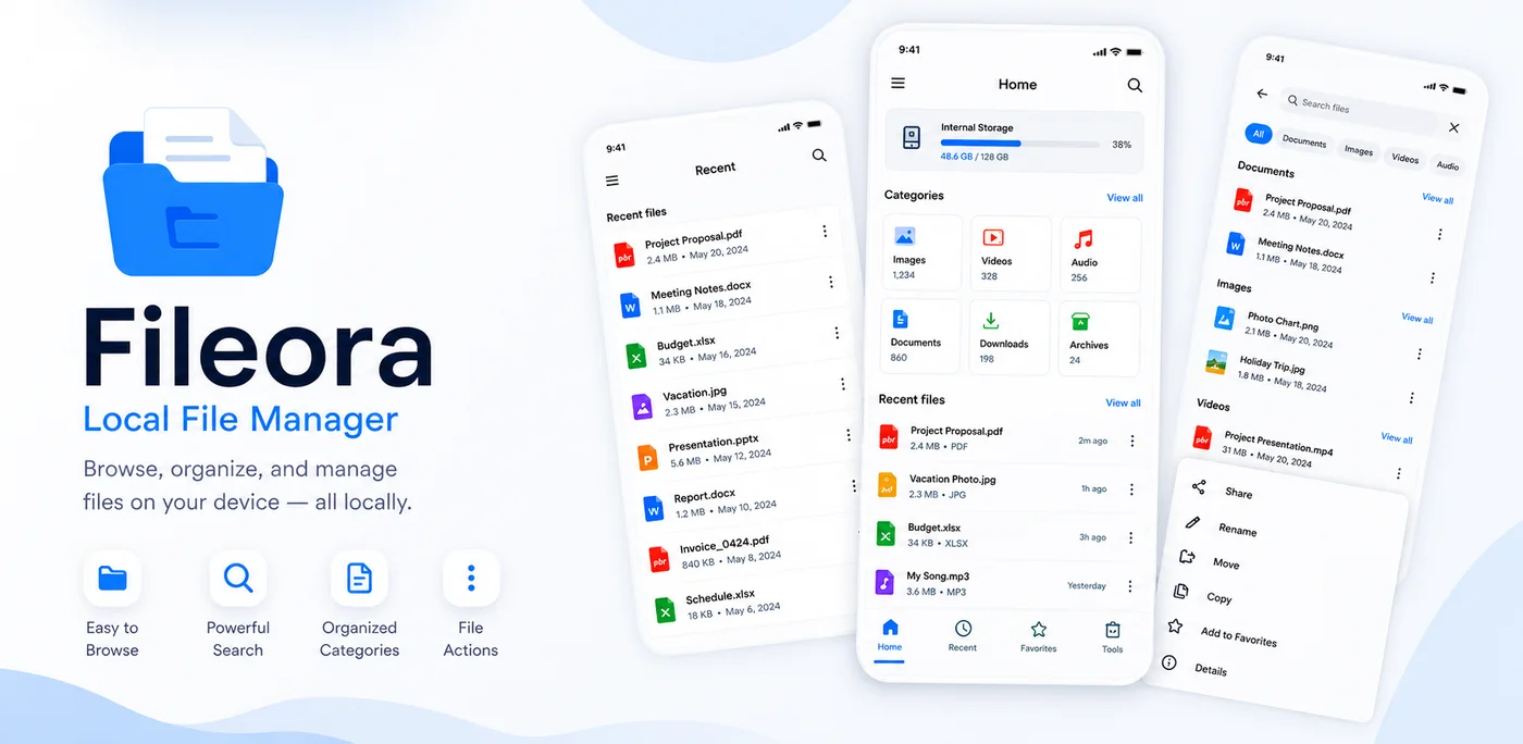 Fileora project preview