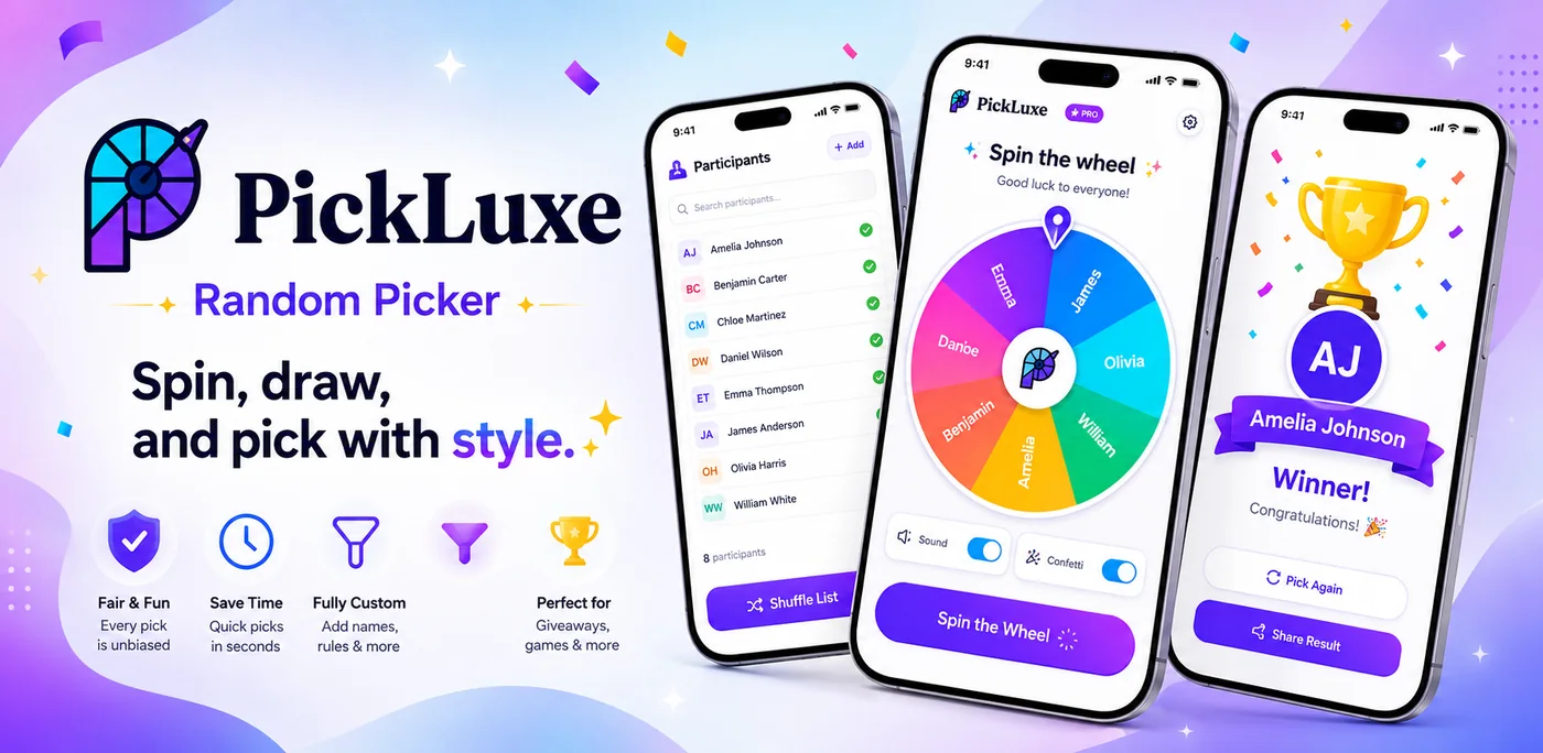 PickLuxe featured presentation