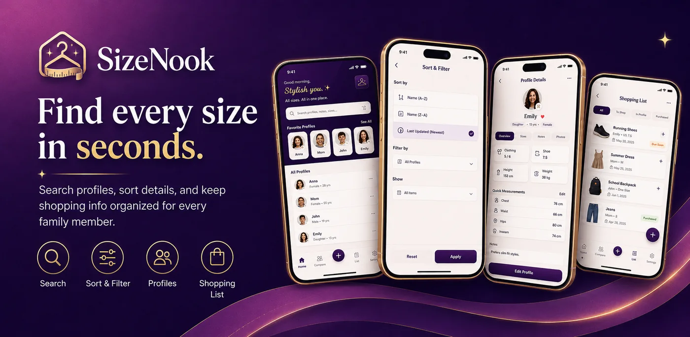SizeNook featured presentation