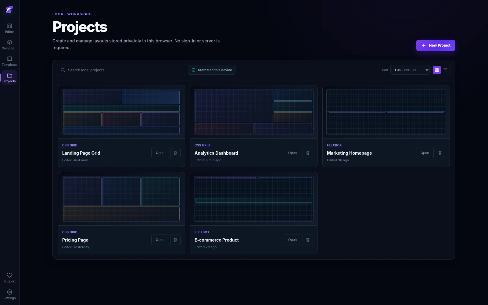 FlexForge project view 2