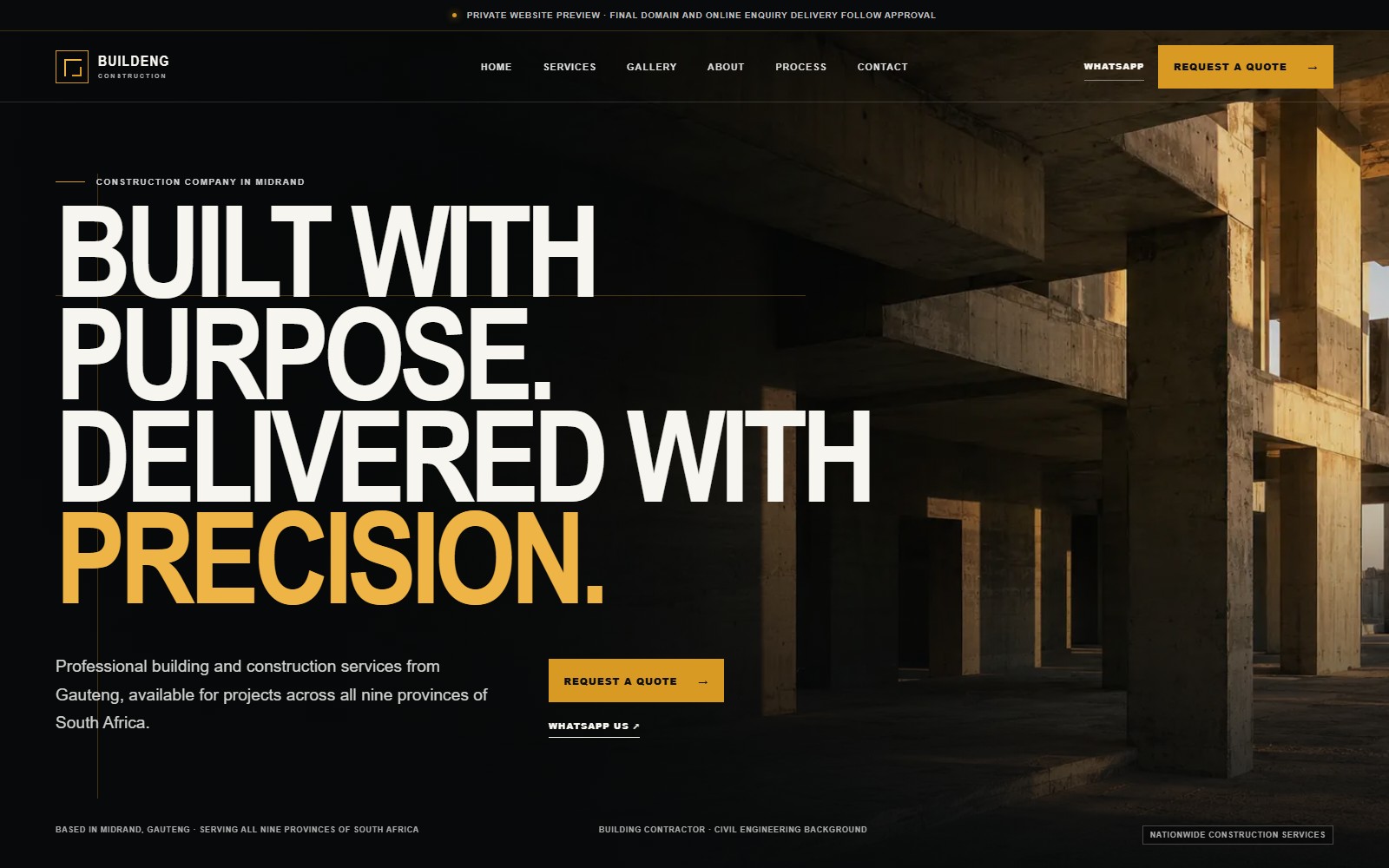 Buildengconstruction website preview