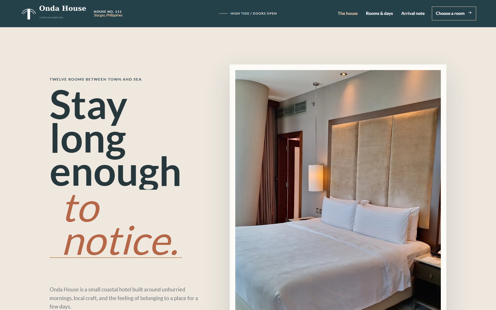 Onda House website preview