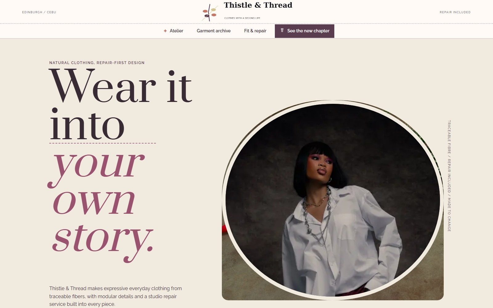 Thistle & Thread website preview