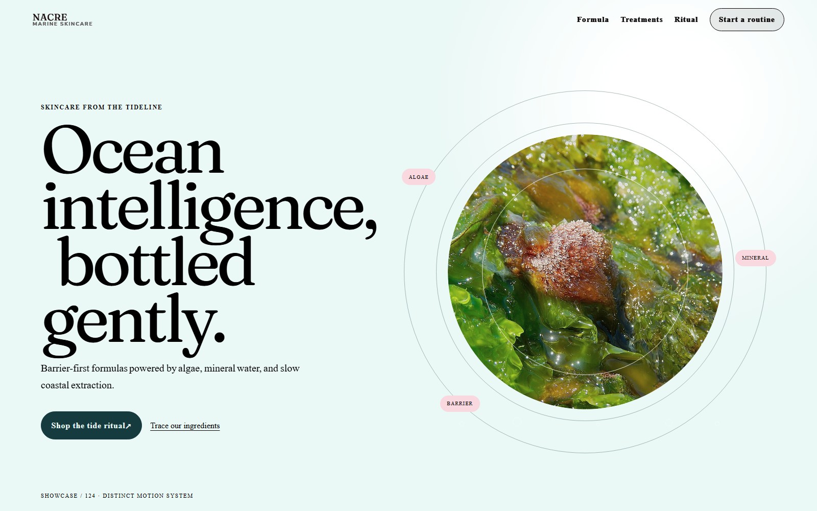 Nacre Sea Lab website preview