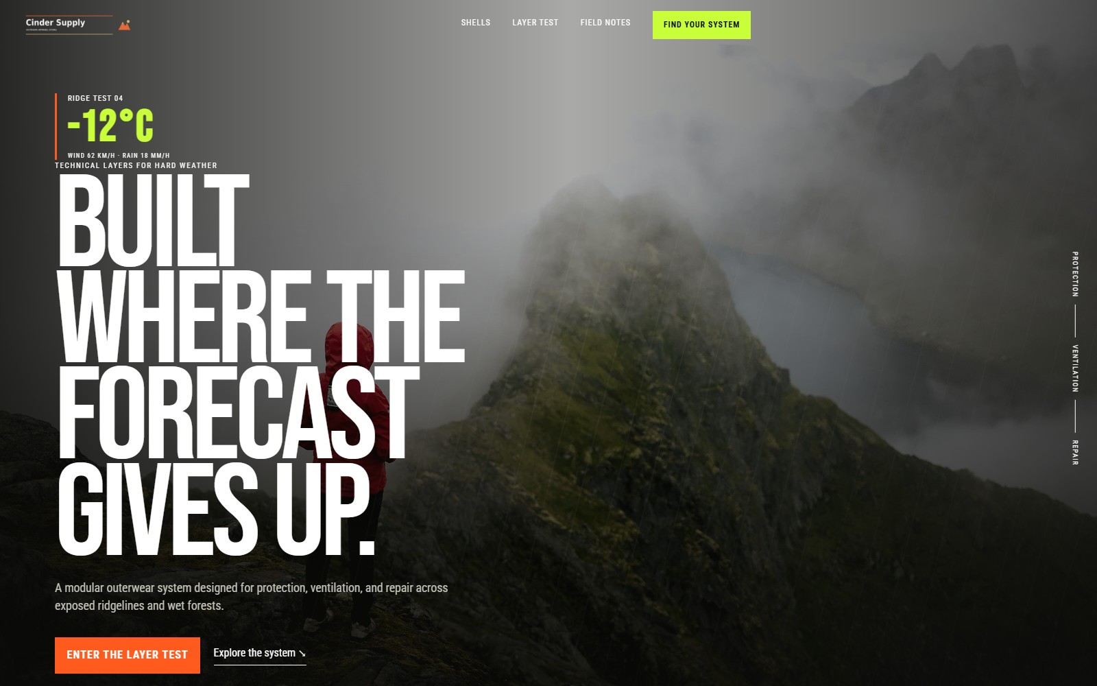Cinder Supply website preview