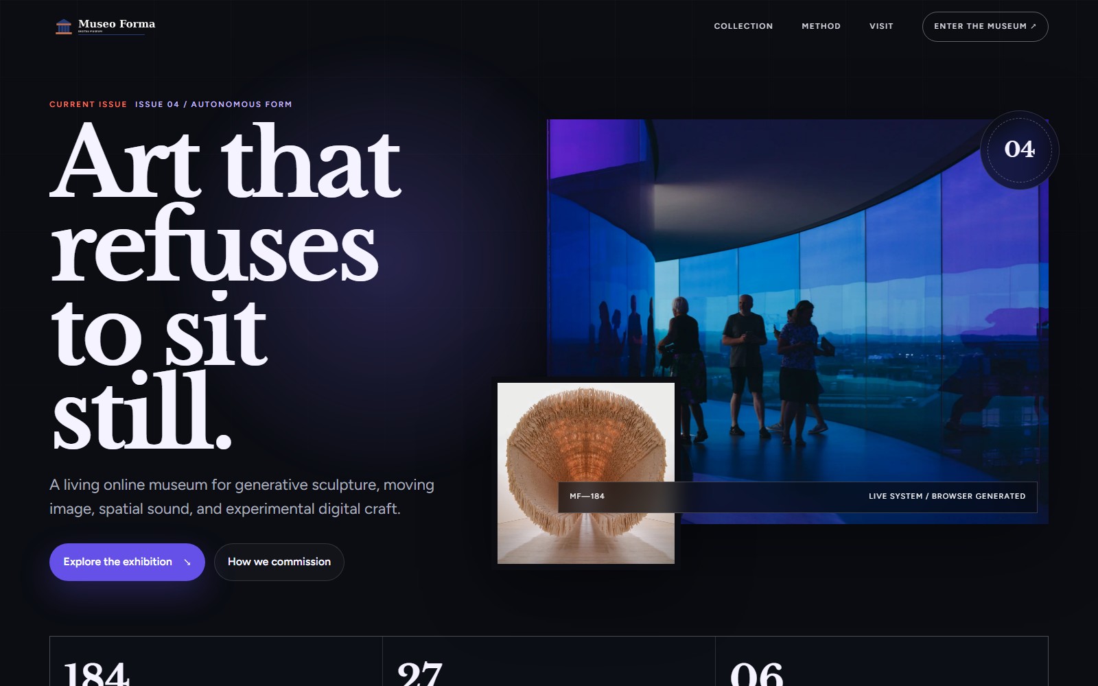 Museo Forma website preview