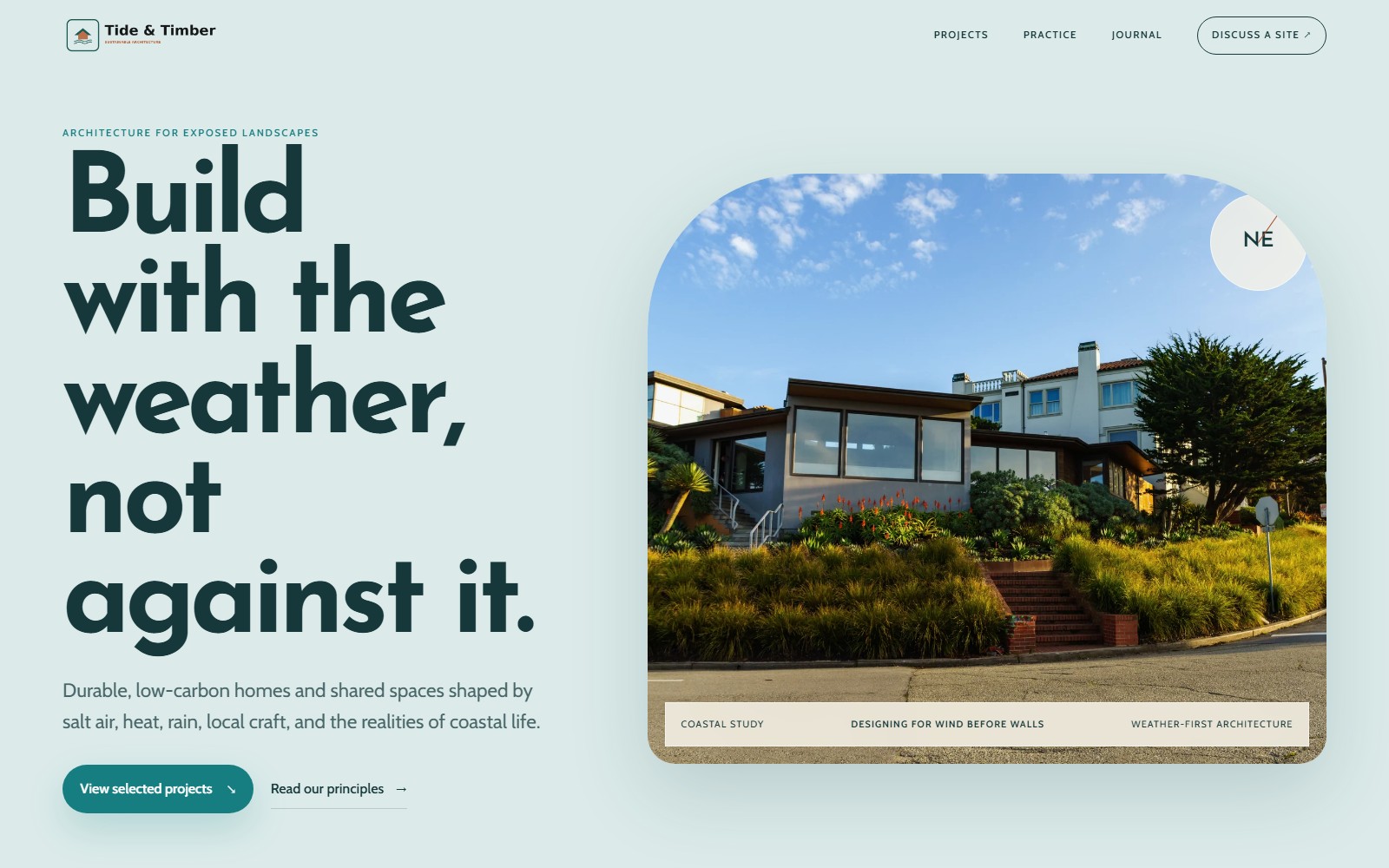 Tide & Timber website preview