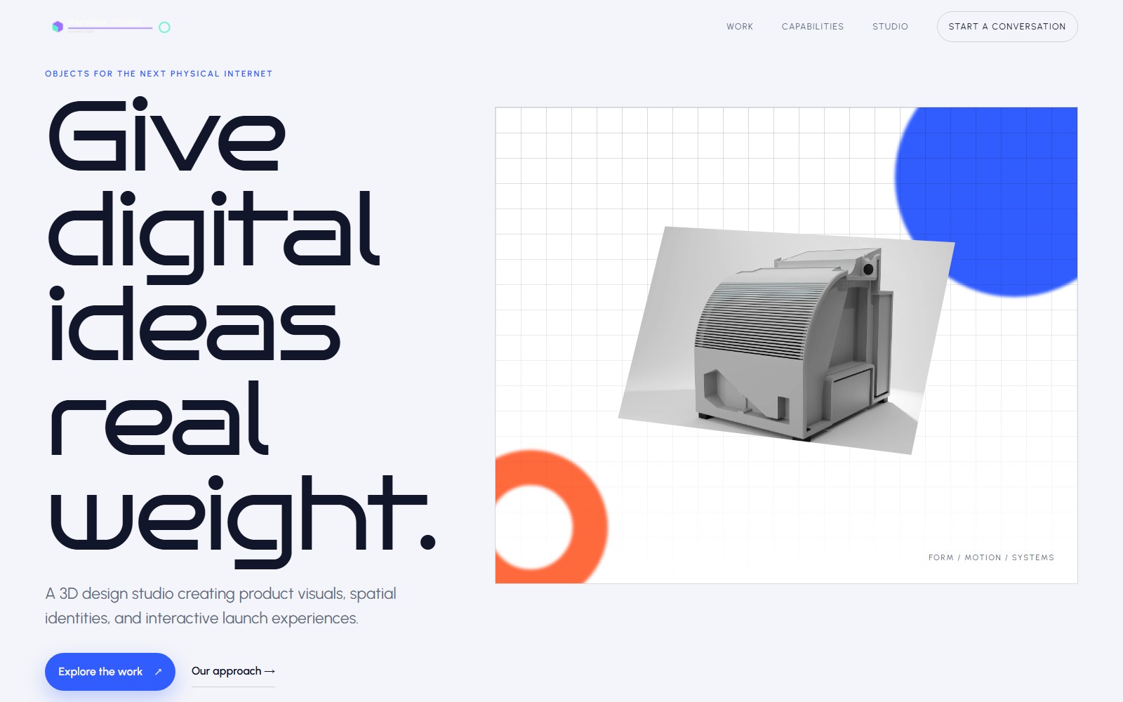Parallax Studio website preview