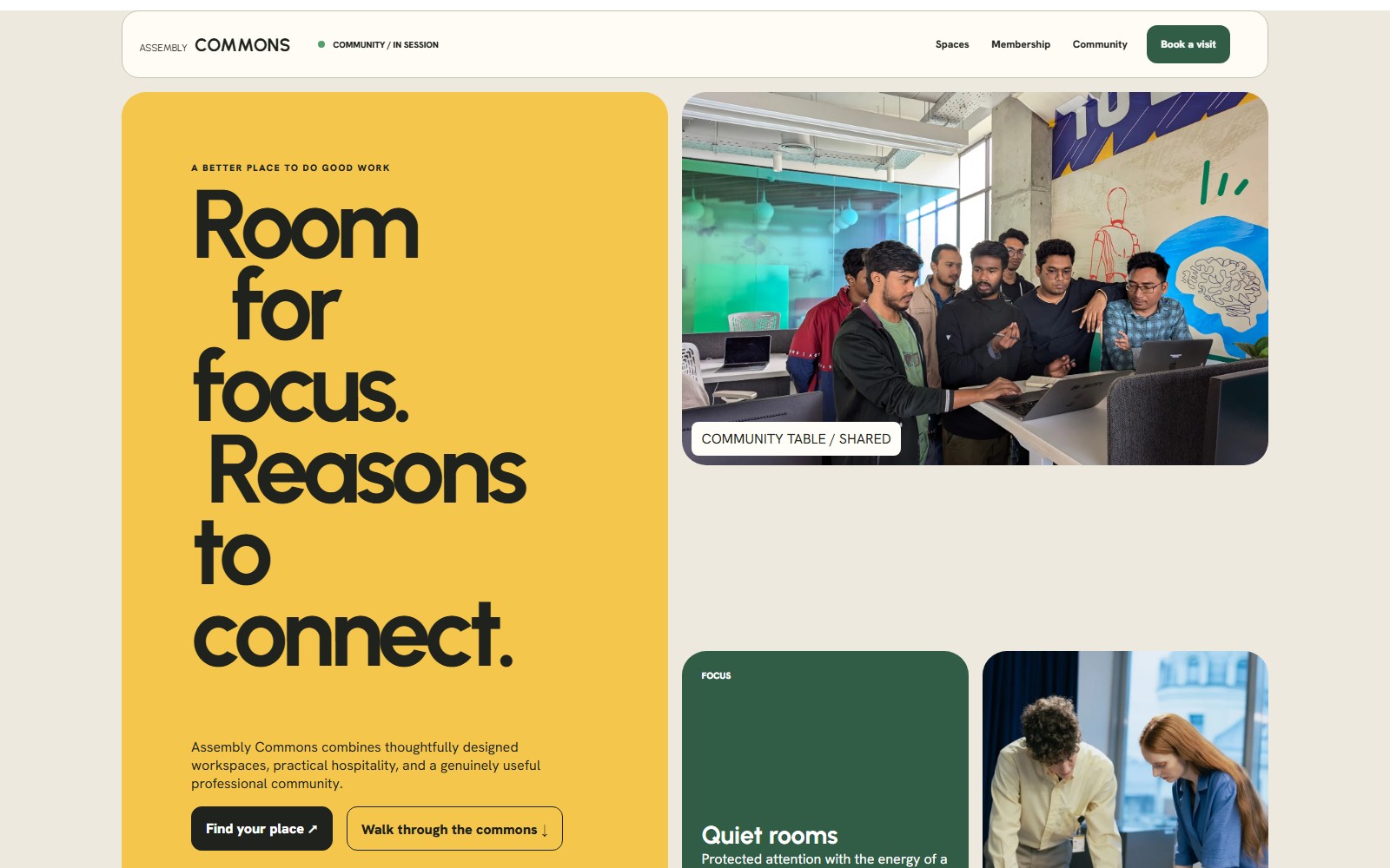 Assembly Commons website preview