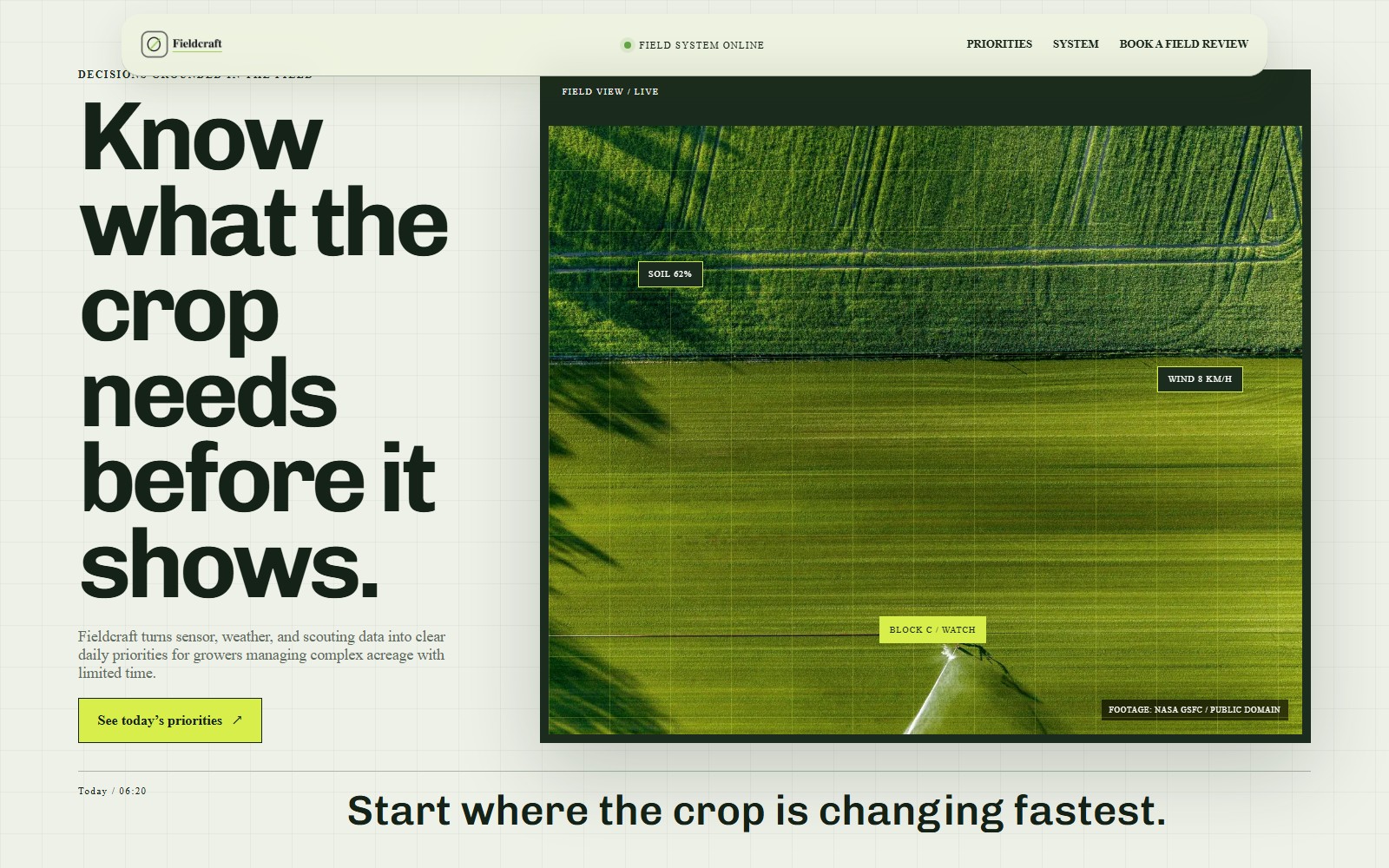Fieldcraft website preview