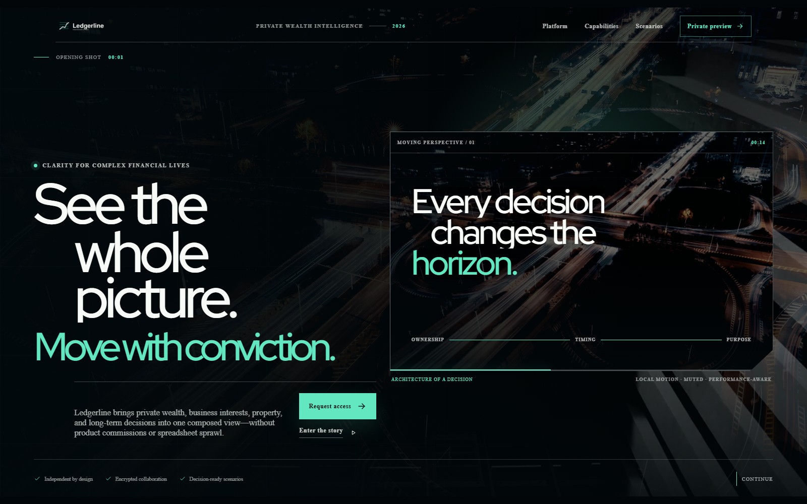Ledgerline website preview