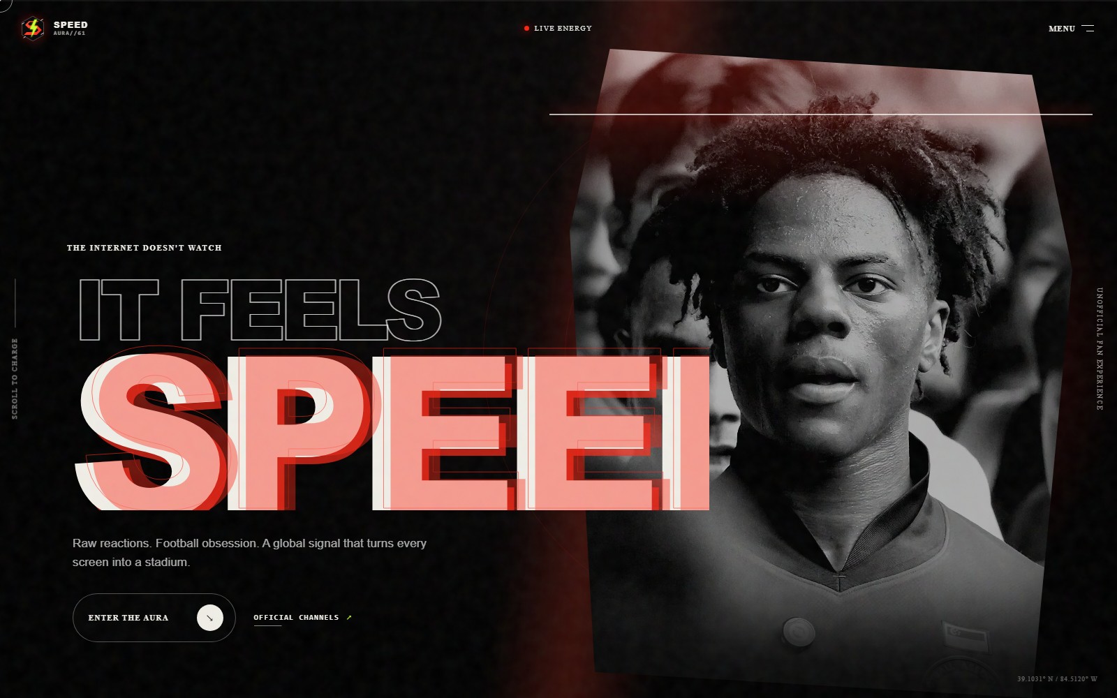 Speed Aura website preview