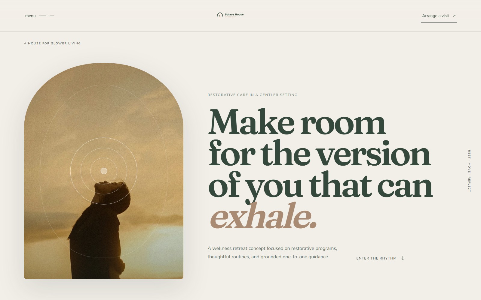 Solace House website preview