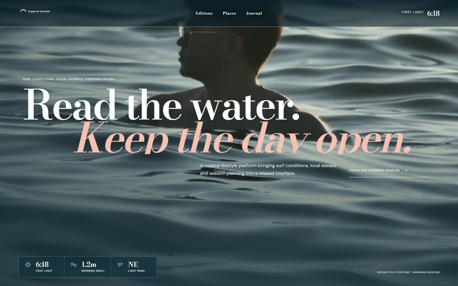 Coast & Current website preview