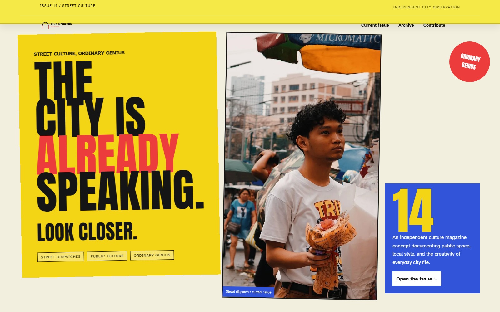 Blue Umbrella website preview