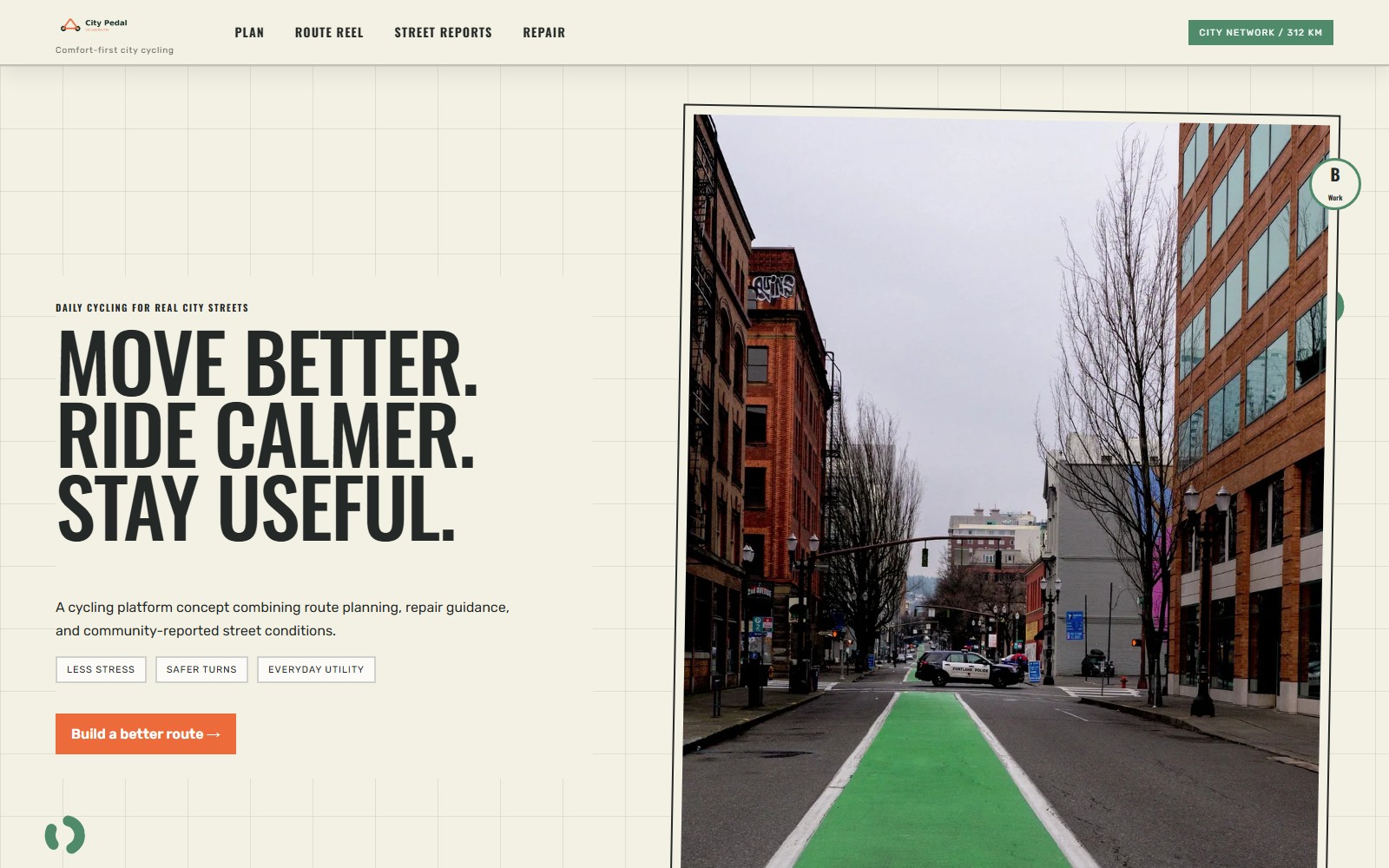 City Pedal website preview