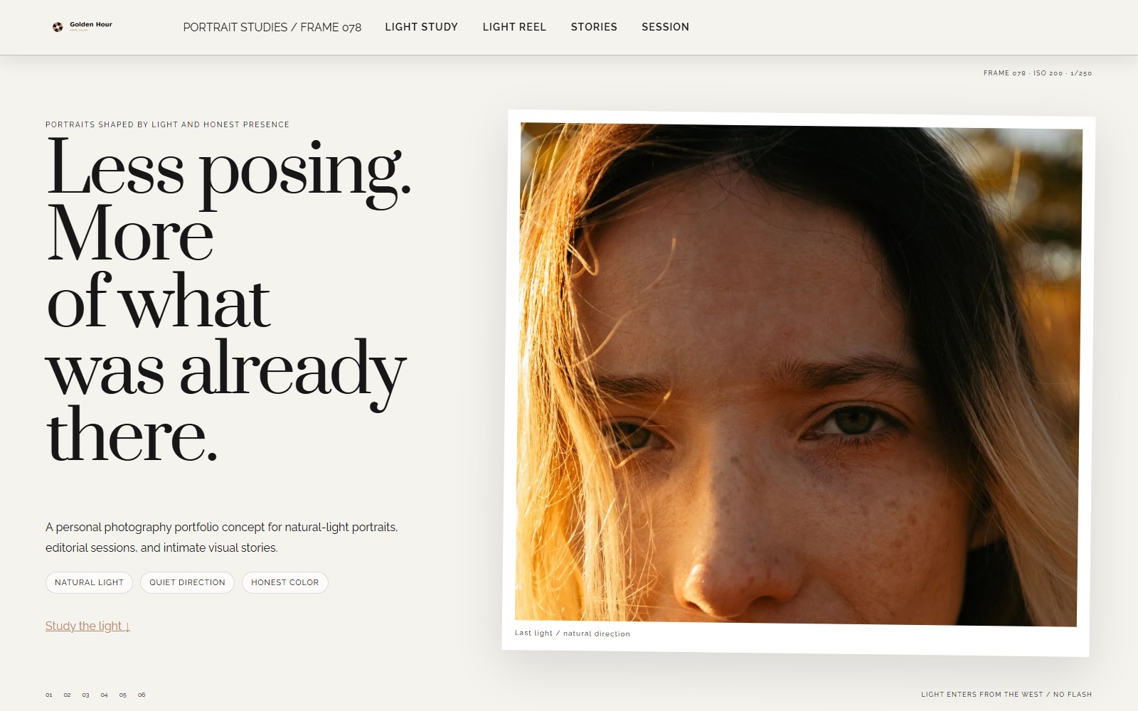 Golden Hour website preview