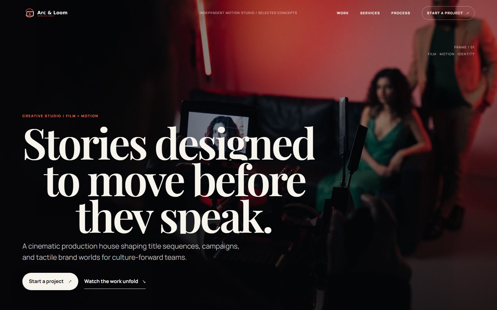 Arc & Loom website preview