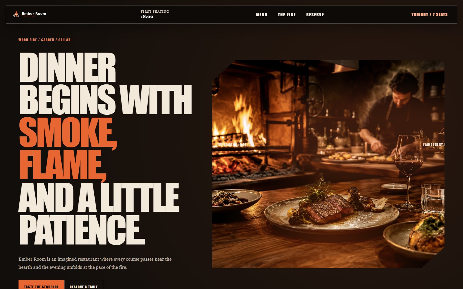 Ember Room website preview