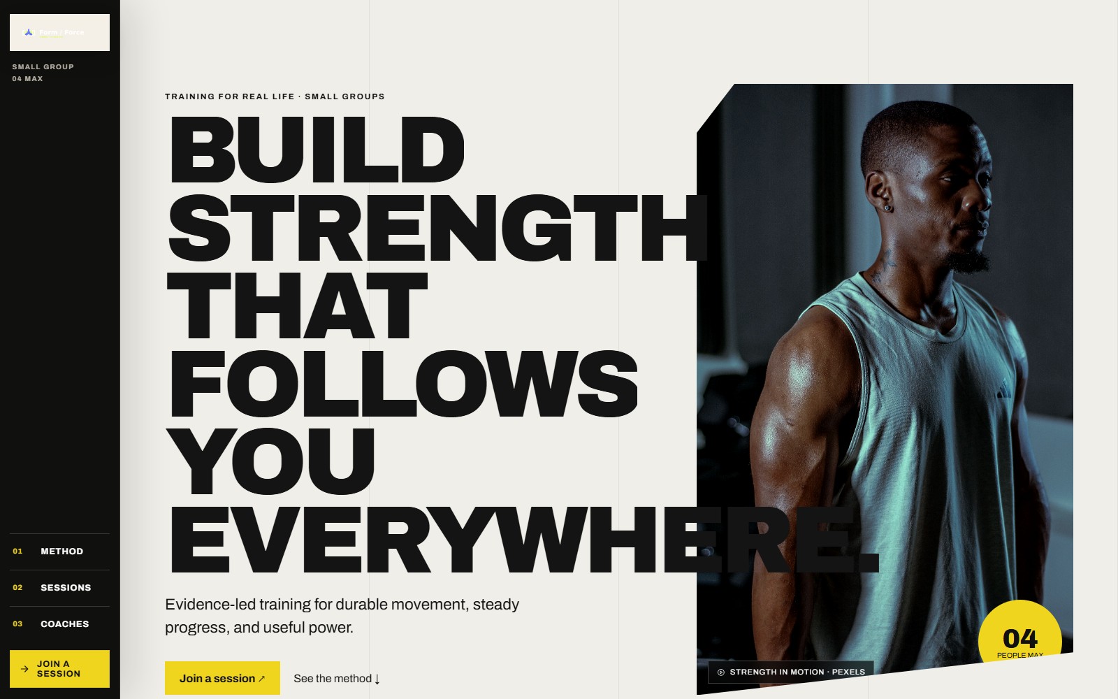 Form / Force website preview