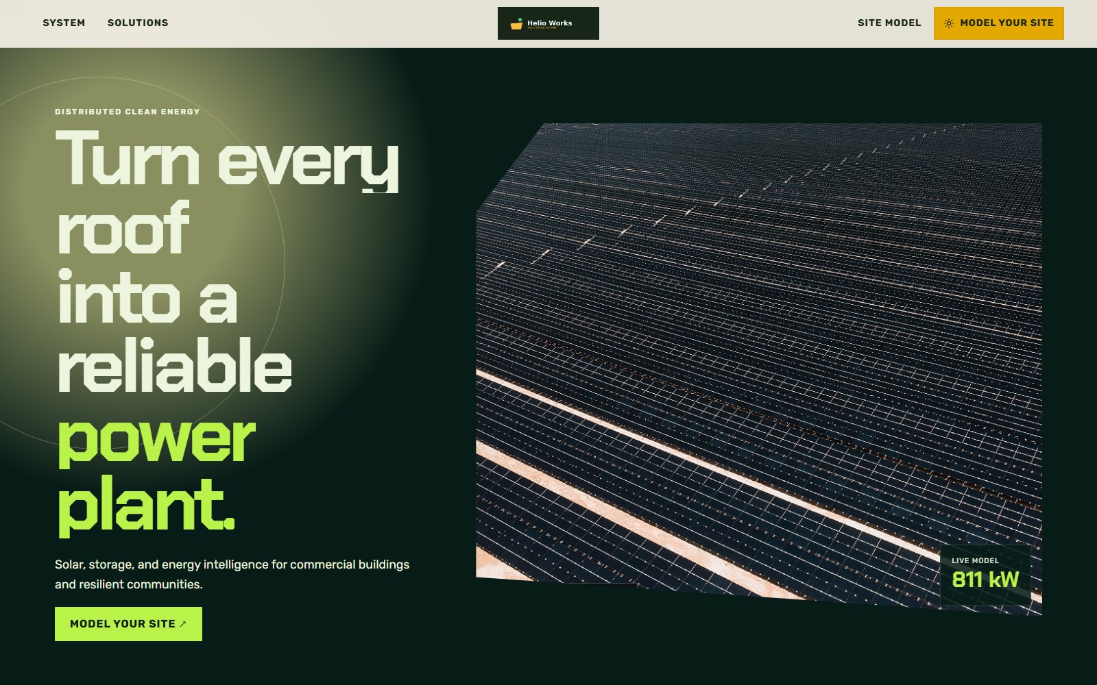 Helio Works website preview