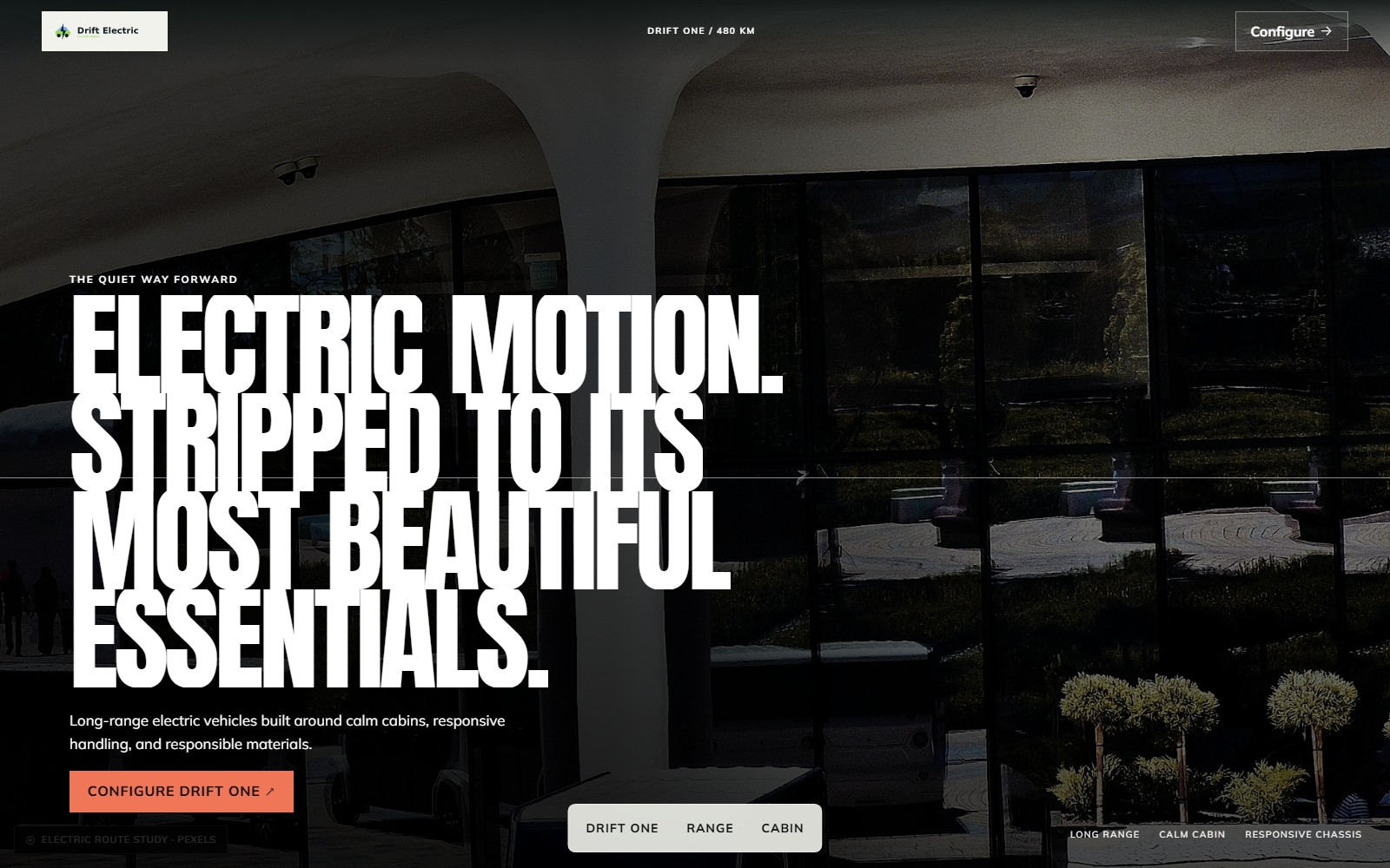 Drift Electric website preview